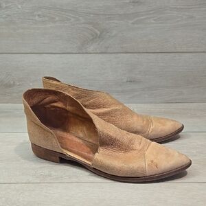 Free People Women's Ankle Cut Side Leather Boots  Shoes Sz 41/9.5-10